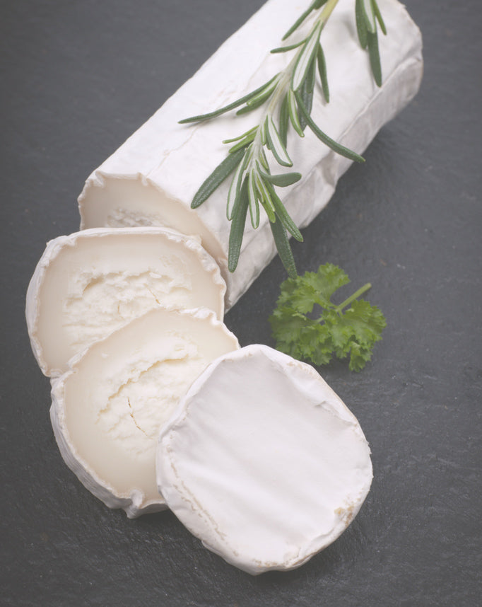 Sliced goat cheese