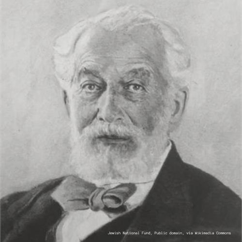 Portrait of Baron Abraham Benjamin Edmond James de Rothschild.