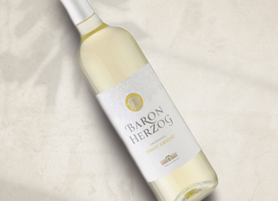 bottle of Baron Herzog Pinot Grigio 2022