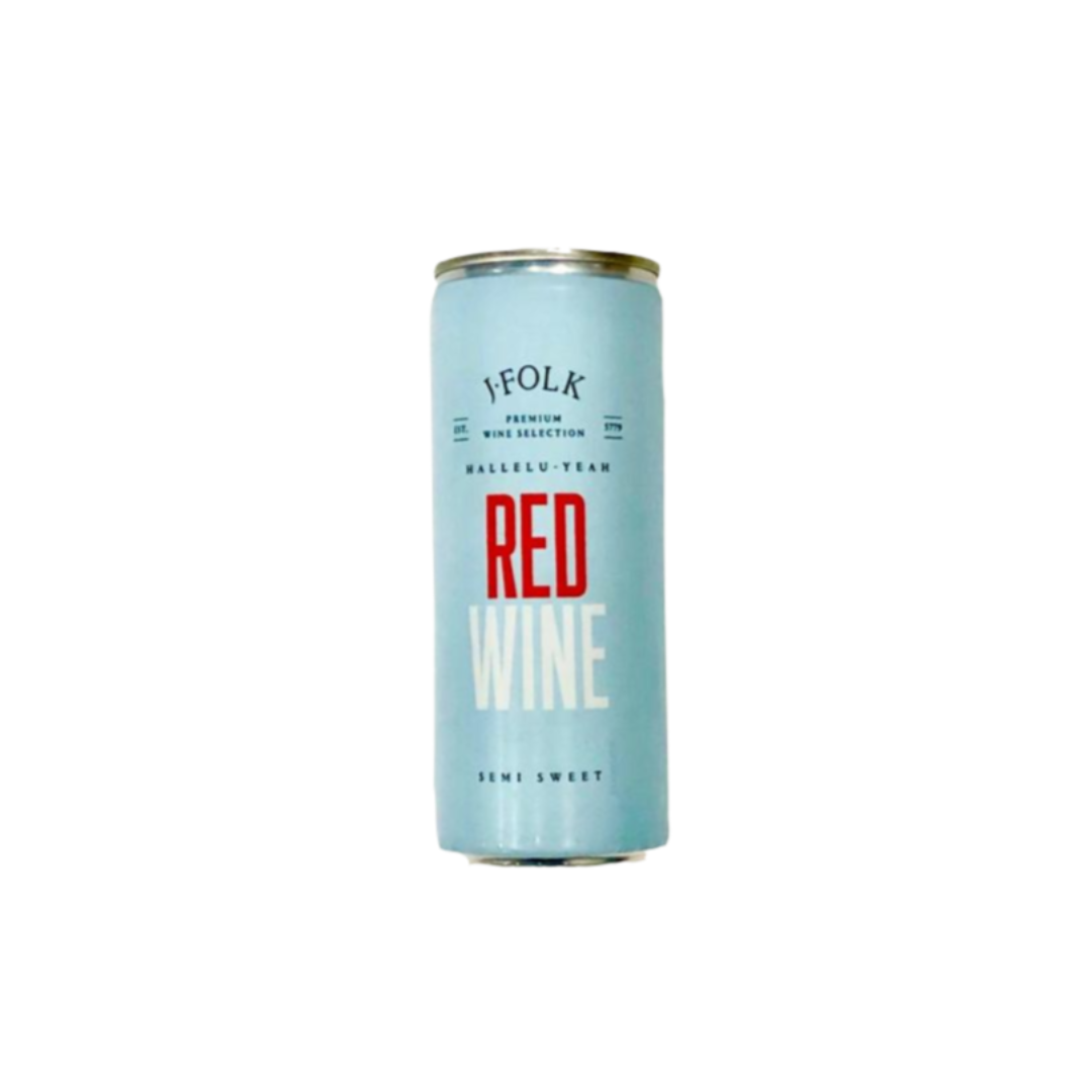 J Folk Red 2021- 4Pk Cans-Rose-J Folk-Kosher Wine Warehouse